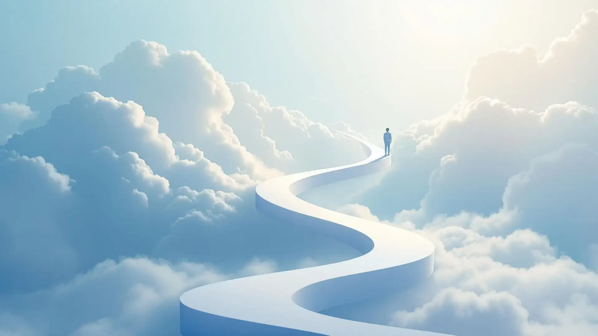 person on his path
